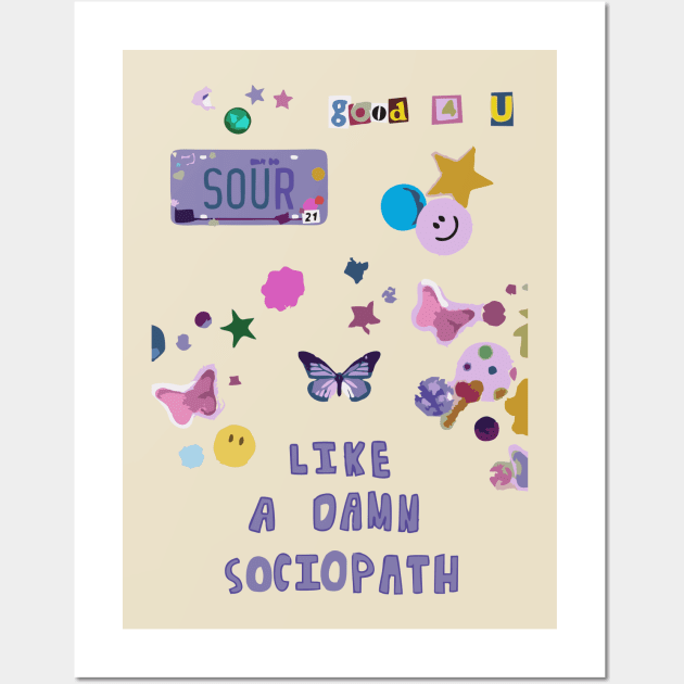 sociopath Wall Art by dawnttee